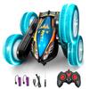 [New for 2026] Yummo RC Car for Kids, 360° Rotating Stunt Car with Double-Sided Driving, Popular LED Lights & Music 4WD RC Car, 2.4Ghz