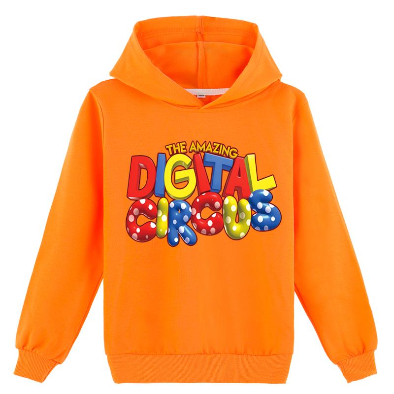 Dětská 3D mikina s kapucí ÚŽASNÝ DIGITÁLNÍ CIRKUSOVÝ pulovr Dětský svetr