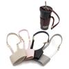 PU Leather Water Bottle Holder Outdoor Drink Carry Strap Portable Coffee Cup Sleeve