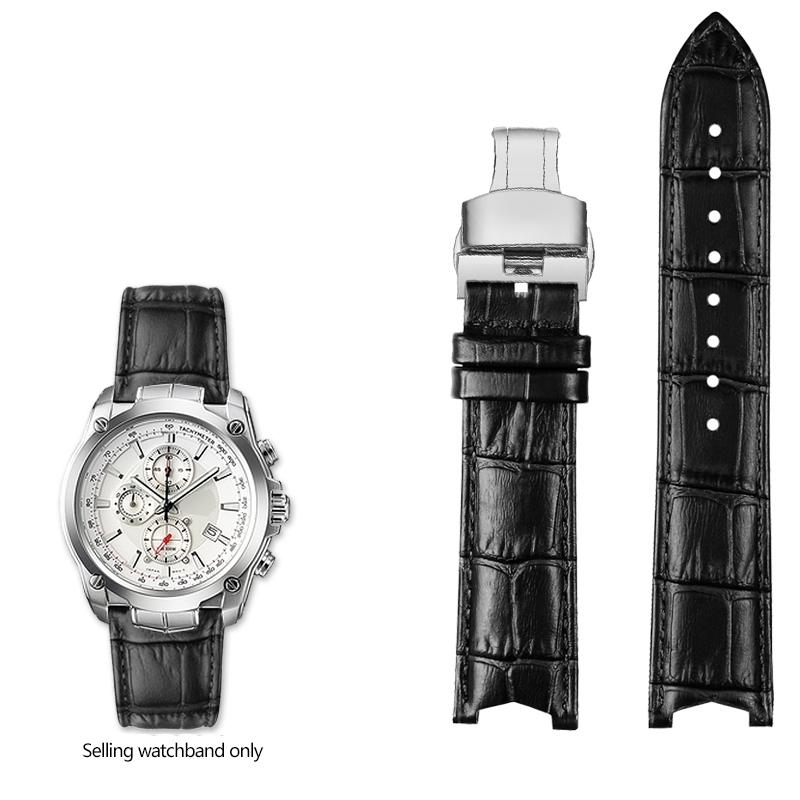 

Ремінець для годинника з натуральної шкіри для CASIO Edifice EF-524 EF-524D з коров ячої шкіри, браслет, чоловічий ремінець для годинника, шпилька або застібка-метелик EF524 22mm