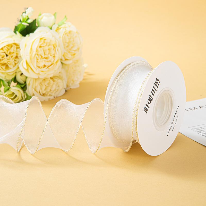 Valentine's Day Korean Fishtail Yarn Ribbon for DIY Flower Bouquets and Cake Decorations