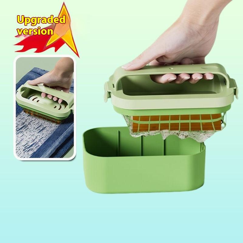 Mesh Soap Bubble Box Multifunctional Laundry Soap Box Without Hand Rubbing Household Anti Slip And Draining Soap Storage Box