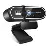 Webcam, HD 2K, 4MP, Wide-Angle Lens, with Microphone, Automatic Light Correction, Streaming, USB Connection, 1/4-inch Tripod Mount, Compatible with