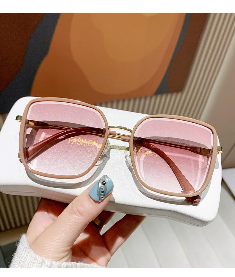 Sunglasses for Women Summer High-End Large Frame Face-Slimming Internet Celebrity Gradient Color Sunglasses Driving