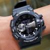 Casio Youth Series Hip Hop Style Super Anti-Magnetic Rotating Switch Waterproof Sports Watch Quartz Movement Men watches Black GA-400GB-1A