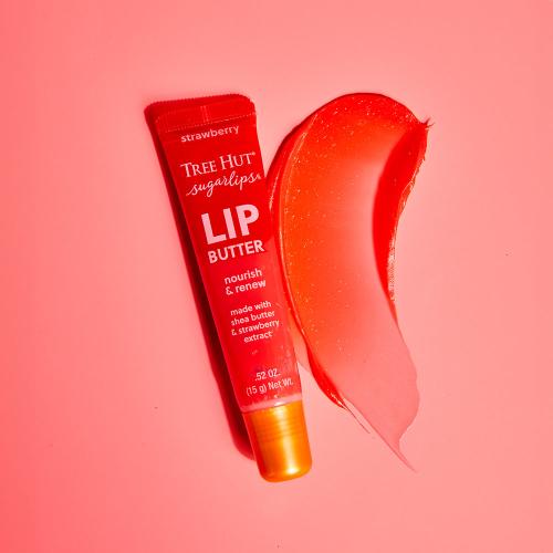 Tree Hut Sugar Lips Lip Butter 3 Piece Set [strawberry+original+watermelon] +free Tree Hut Mirror