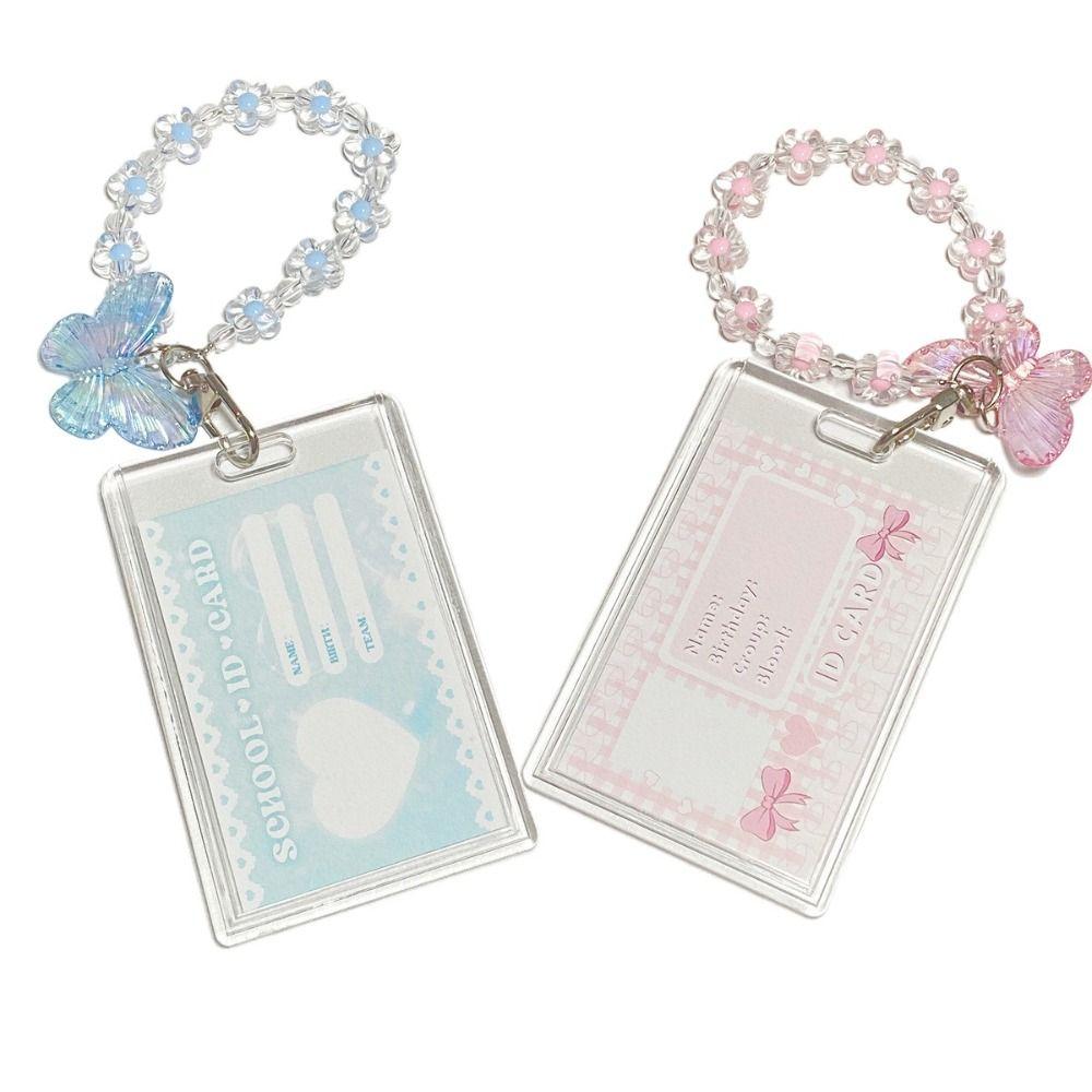 Fashion Acrylic Card Holder Crystal Vertical ID Card Holder Bank ID Holders