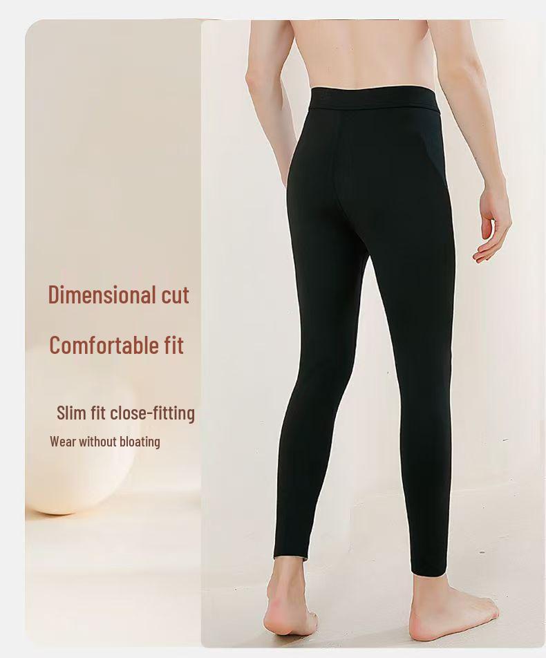 Herren-Motorradhose mit Fleecefutter, wintertauglich, dick und warm, kälteabweisende Baumwollleggings