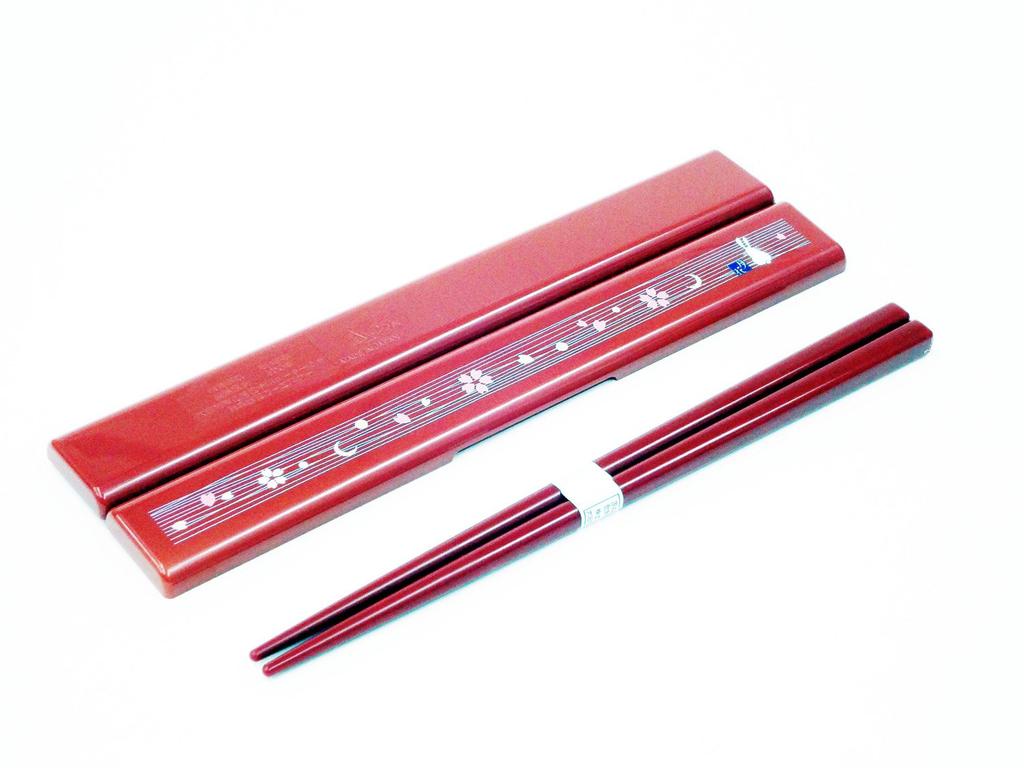 OSK Bento Box Chopstick Moonflower Made In Dishwasher Set, Pattern, 19.5cm, Japan, Safe, HS-12