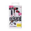 ELECOM Stereo Earphones, In-Ear, 10mm Driver, with Microphone, Deep Bass, GrandBass, Red, EHP-GB100MRD