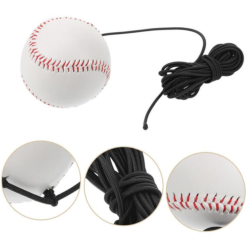 Allenatore di Baseball Cinturino per Swing da Baseball Attrezzatura per l'Allenamento Sistema di Ausili per la Battuta del Softball Corda Elastica Ritorno Palle Rimbalzanti Per