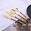 Tableware Dinnerware Set Stainless Steel Knives Forks Spoons with Wood Grain Effect Handle Kitchen Cutlery Flatware Dinner Set