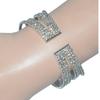 Factory Direct Sales Fashion Advanced Multi-Layer Rhinestone Full Open-End Bangle Bracelet Women's Claw Chain Clip