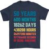 50th Birthday 50 Year Old Mens T-Shirt 100% Cotton