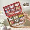 7-Compartment Desk Organizer,Dustproof Plastic Storage Box with Drawers for Stationery, Cosmetics & Jewelry for Office & Dorm Room,Home Organization