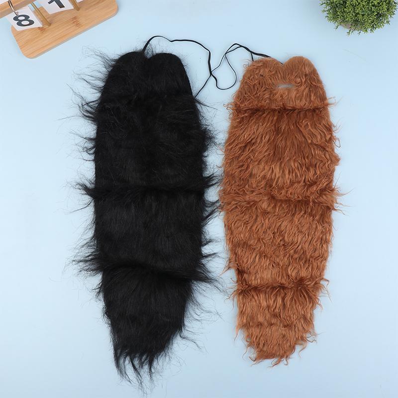 Fake Beard Dress Up With Elastic Rope Facial Hair Cosplay Fake Mustache For Stage Performance Holiday Masquerade Festive