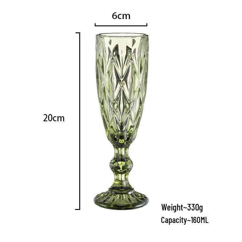 Red Wine High-Stemmed Glass - Simple Wedding and Celebration Accessory, Ideal for Cocktails, Juice, and Wines
