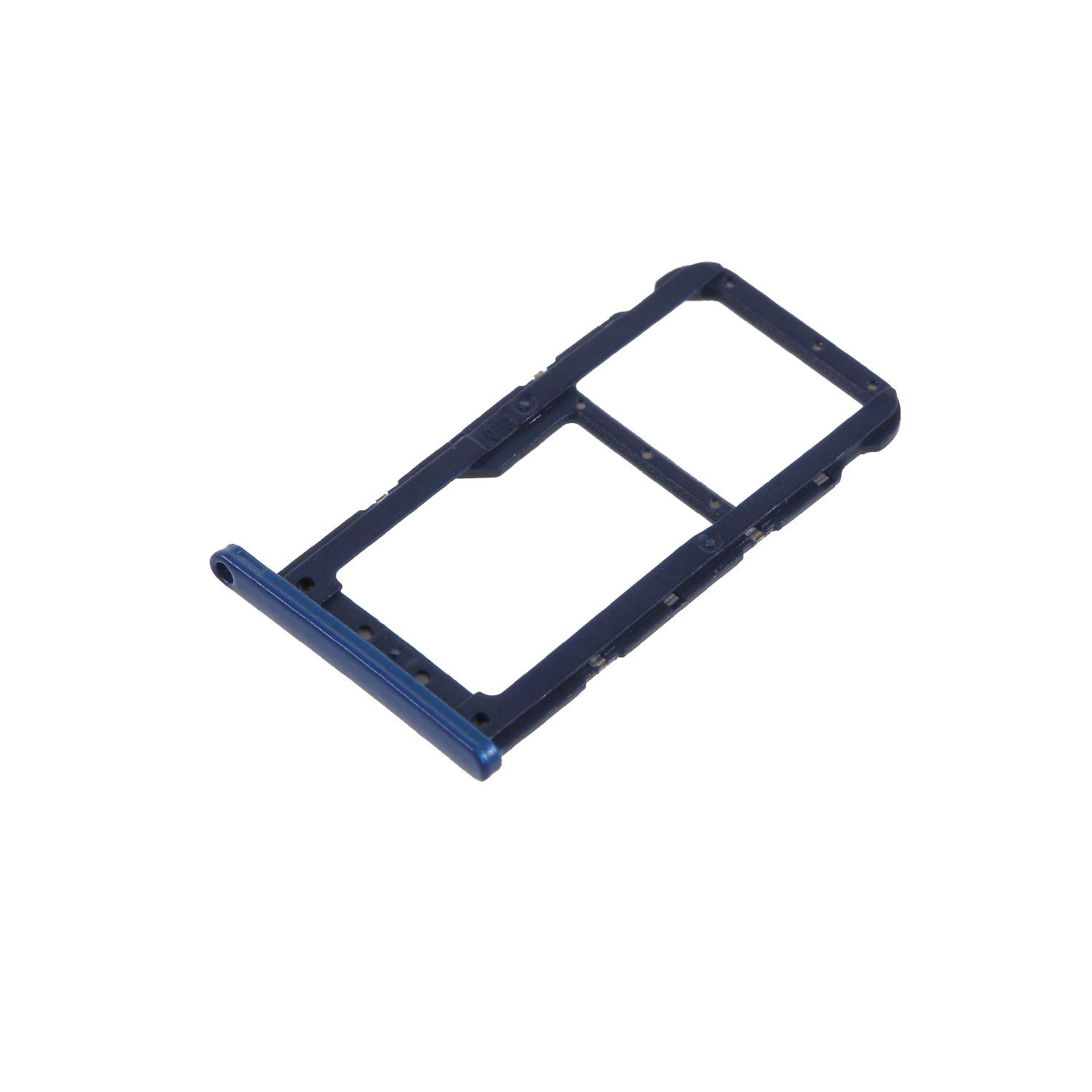 

OEM Dual SIM Card Tray Slot Holder Spare Part for Huawei P20 Lite Blue