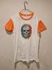 Echtes Vintage Amerikanisches T-Shirt Totenkopf Aufbügler T-Shirt Gr. XL