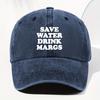 Men's and Women's Same Style Letter Slogan Printed Washed Retro Baseball Cap Fashionable Outdoor Hat Adjustable