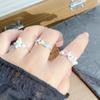 [Xinghai Secret Language] Starfish Enamel Dripping Oil Opening Ring Niche Light Luxury High-End Feeling Stacked With Zircon Ring Woman