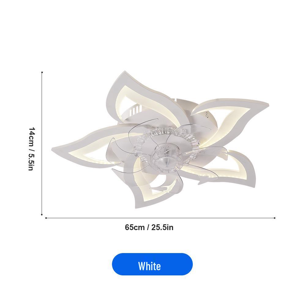 Sleek Petal Ceiling Fan Light: Ideal for Living Room, Dining Room, Bedroom, and Study Lighting