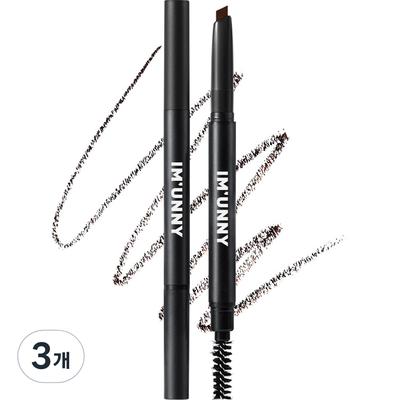 I'm Uni Styling Eyebrow 0.35g, 01 Dark Brown, 3 Pcs.