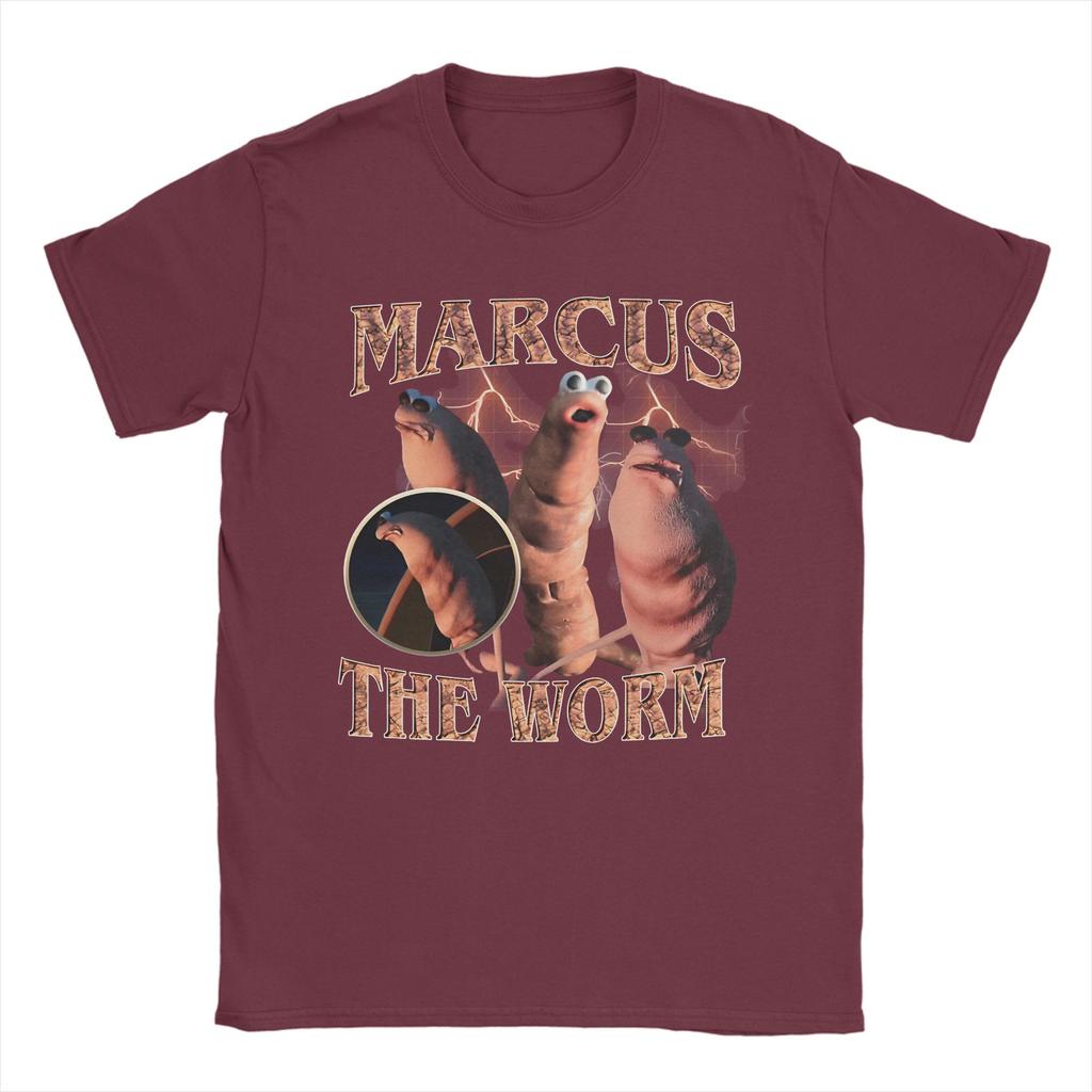 Marcus The Worm Funny Memes Merch Unisex T Shirts Cotton Tee Graphic Tshirt Clothes