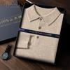 Fanzhen Men's 100% Cashmere Polo Sweater