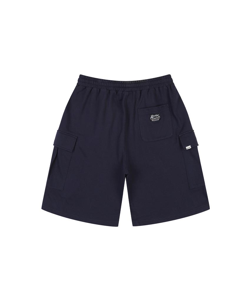 Beokis Sweat Cargo Shorts [Navy]