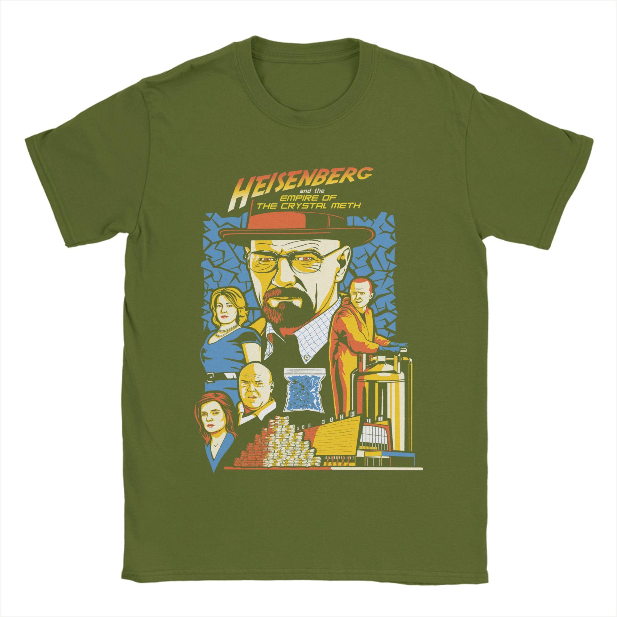 

Футболка Breaking Bad для мужчин 100% хлопок повседневная футболка с круглым вырезом Хайзенберг Кристаллический мет футболки одежда с коротким рукавом день рождения 4XL