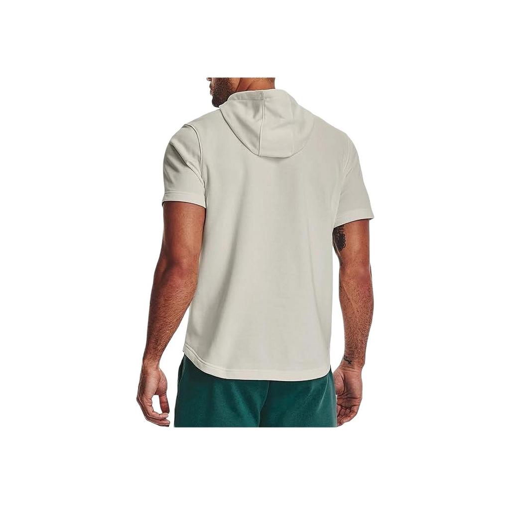 Under Armour Bull Print Hooded Short Sleeve T-shirt Men Tops White 1378019-130