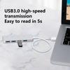 Portable USB 3.0 4 Port Hub with Individual Switches for Easy Peripherals Connection Fast Data Transfer Plugs and Play