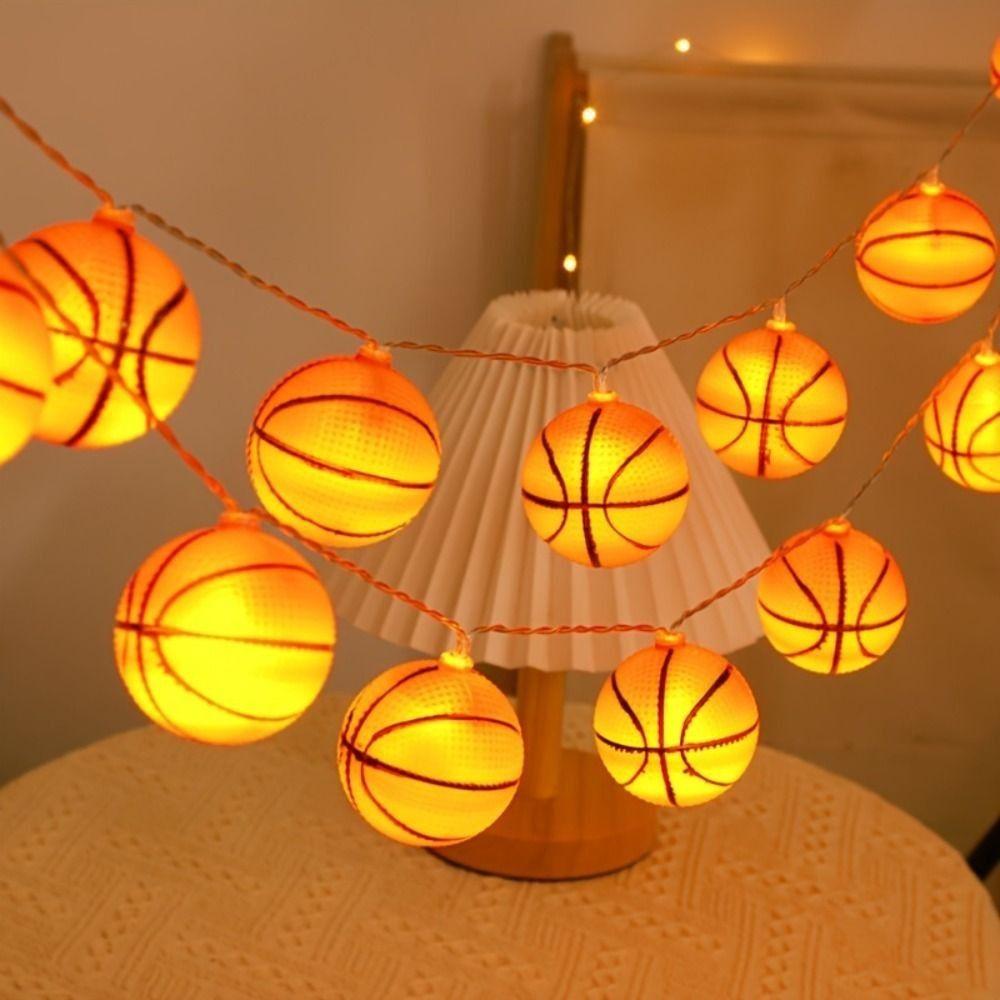 Creative Star Garland Lamp Cloud Basketball Decorative Lights Night Light Outdoor Garden