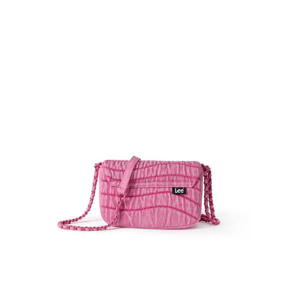 New Lee Denim Crossbody Bag Regular Women's Rose Red LE240102M-116