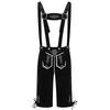 Oktoberfest Bavarian Men's Lederhosen with Suspenders