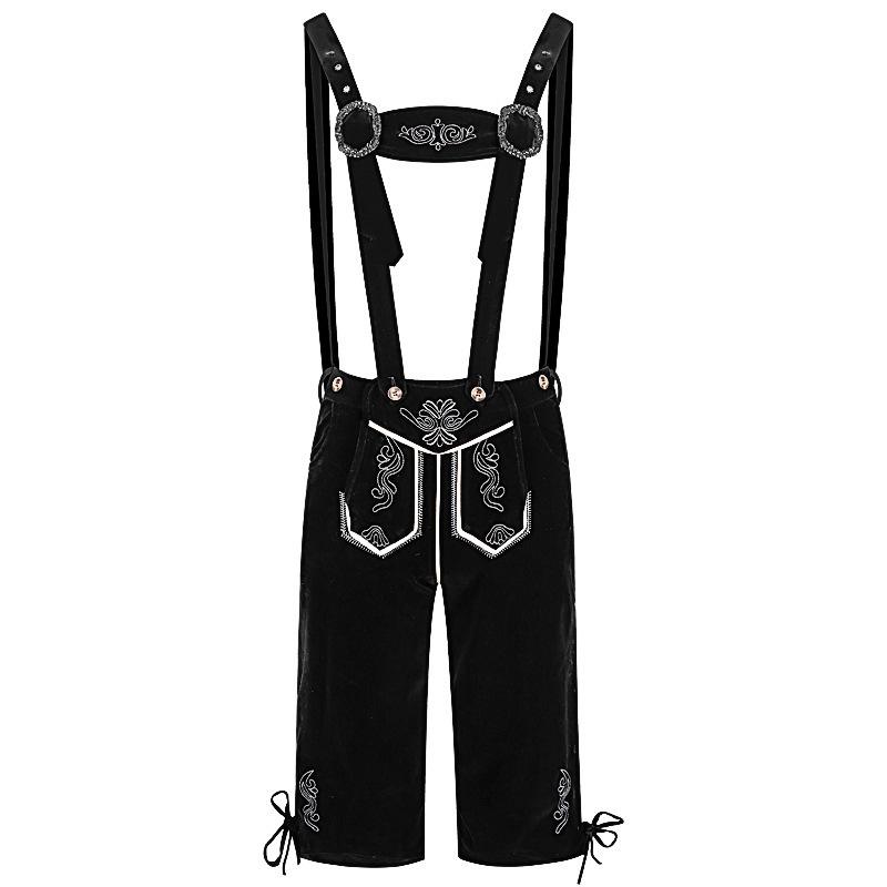 Oktoberfest Bavarian Men's Lederhosen with Suspenders