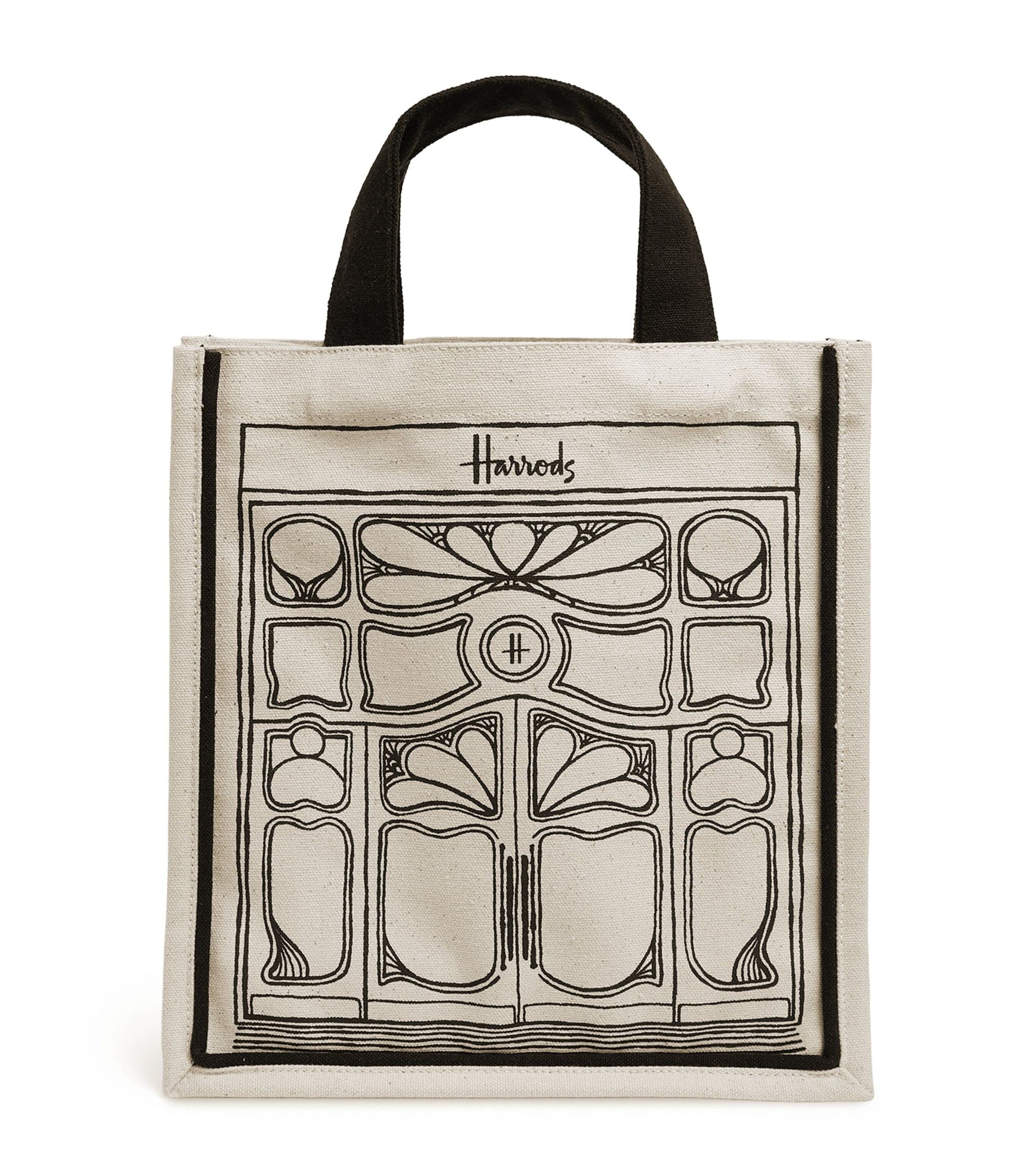 

UK Harrods Canvas Tote Bag Shopping Bag S Size Harrods Small Harrods Door Tote Bag S [Harrods] [Genuine Product]
