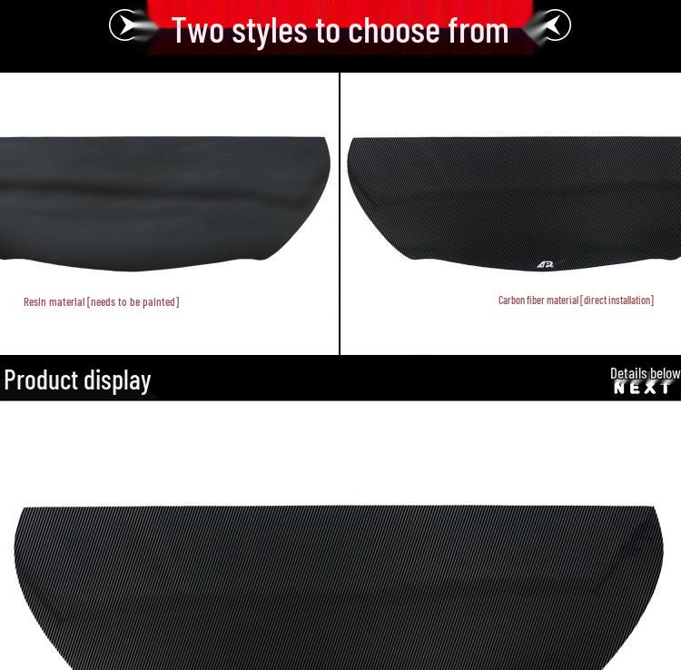 APR Style Carbon Fiber Front Lip & Tie Rod Kit for 15-17 Ford Mustang