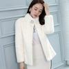 Lady Style Faux Fur Coat Ladies Stand Collar Short Fashion Coat