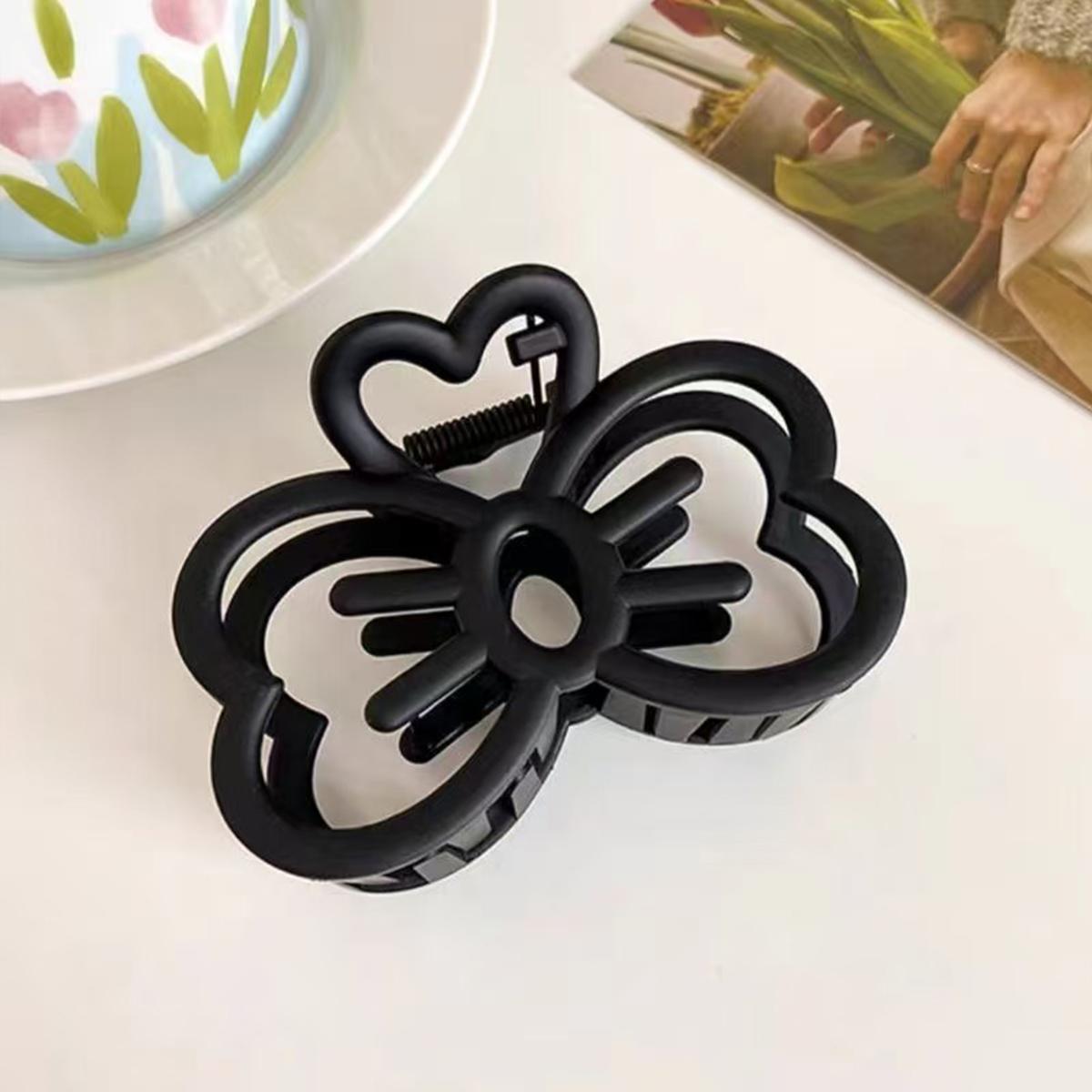 

1 шт. разноцветная милая полая заколка-бант в виде кошачьей мордочки, высококлассный матовый зажим среднего размера, милая заколка для любви, зажим для волос для полупучка