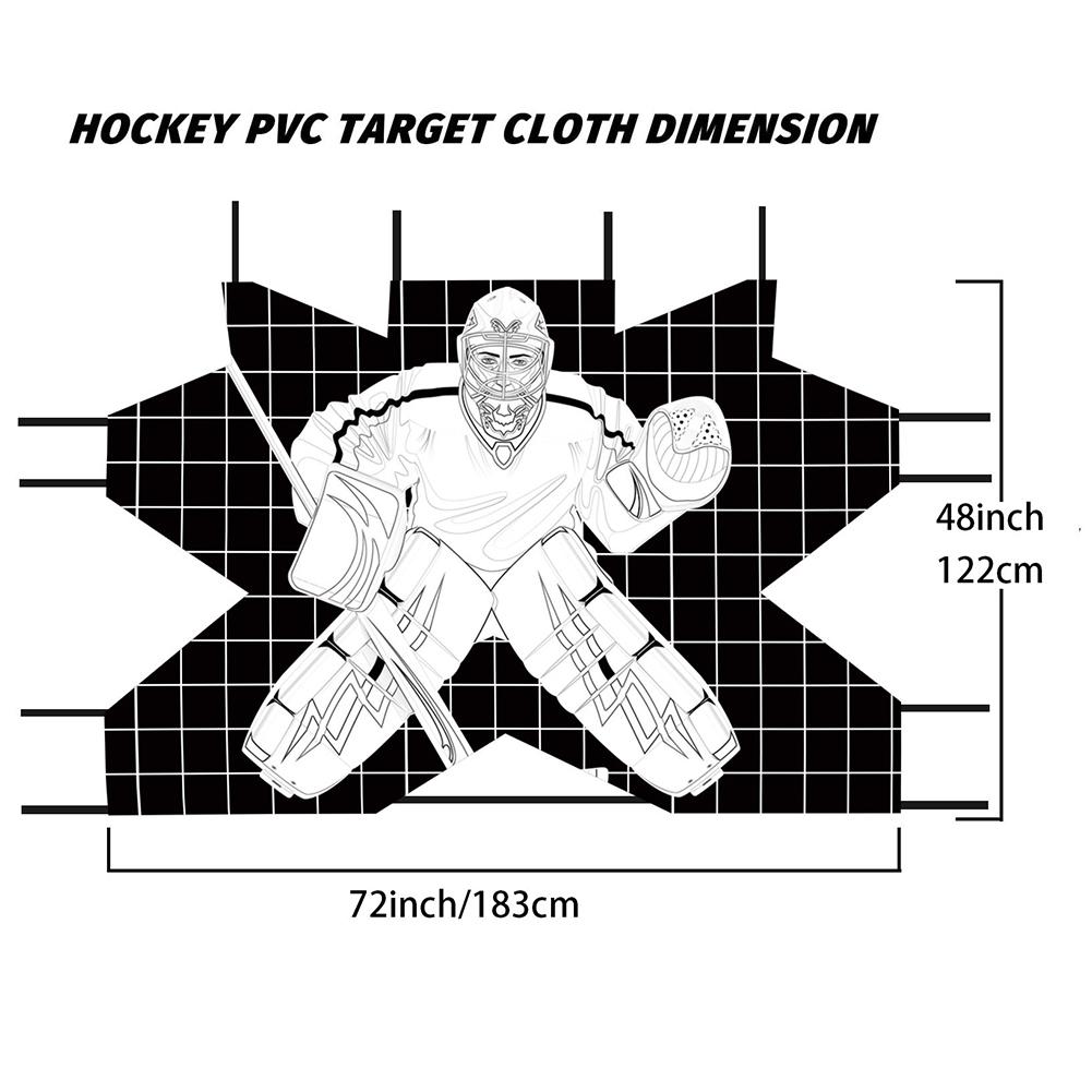 Hockey Net Goalie Target Street Hockey Net Training Target Hockey Shooting Training Aid for Practicing Shooting Accuracy