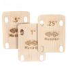 3pcs Guitar Neck Shim Set 0.25 0.5 1 Degree Wooden Shims for Electric Guitar Neck Angle Adjustment Bolt-on Neck Tool