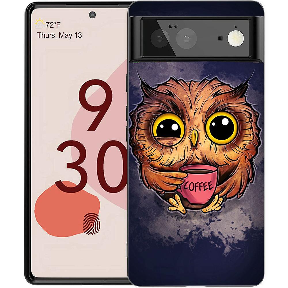 Cute Cartoon Owl Phone Case Cover for Google Pixel 8 7 6 7A 6A Pro 5G Shockproof Silicone Soft 9 Pro XL 8 Pro 5G Shell Coque Bag