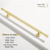 French Modern Gold Zinc Alloy Cabinet Handle