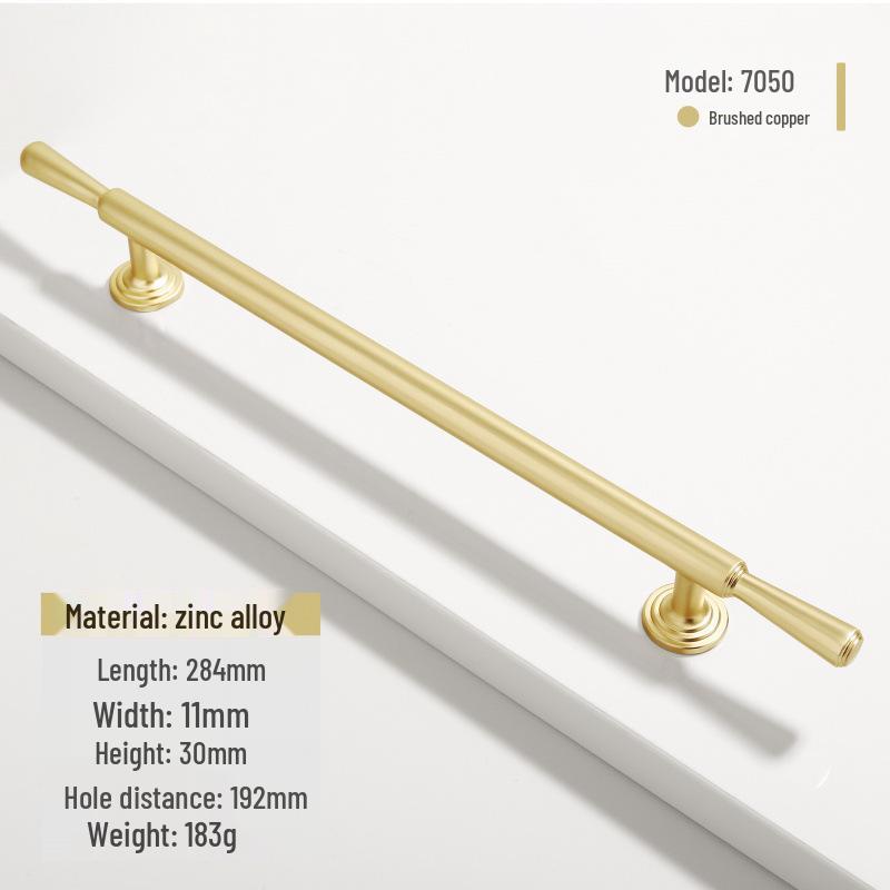 French Modern Gold Zinc Alloy Cabinet Handle