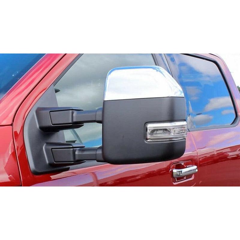 Chrome Side Mirror Cover Top Half For 2017- Ford F250 F350 F450 SUPERDUTY