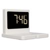 Phone Digital Clock   3 in 1 Type C Wireless Charging Alarm Clock with Snooze Button for Tablet   Fan