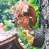 Outdoor Garden Decor: Creative Resin Squirrel Ornaments for Courtyard and Kindergarten.