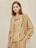A Leaf Henna Strap Drape Blouse_Beige